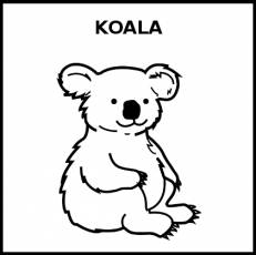 KOALA - Pictograma (blanco y negro)