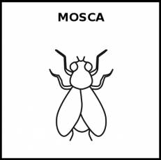 MOSCA - Pictograma (blanco y negro)