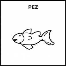 PEZ - Pictograma (blanco y negro)
