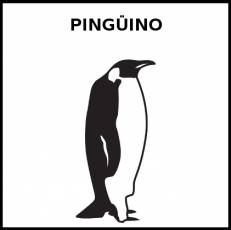 PINGÜINO - Pictograma (blanco y negro)