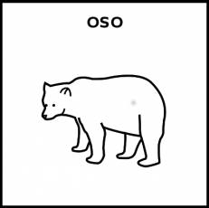 OSO - Pictograma (blanco y negro)