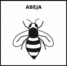 ABEJA - Pictograma (blanco y negro)