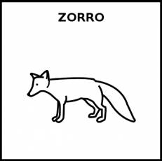 ZORRO - Pictograma (blanco y negro)