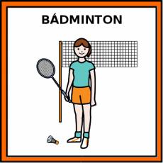 BÁDMINTON - Pictograma (color)