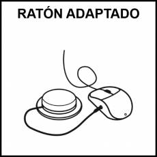 RATÓN ADAPTADO - Pictograma (blanco y negro)