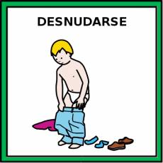 DESNUDARSE - Pictograma (color)