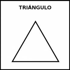 TRIÁNGULO (FIGURA GEOMÉTRICA) - Pictograma (blanco y negro)