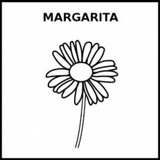 MARGARITA - Pictograma (blanco y negro)