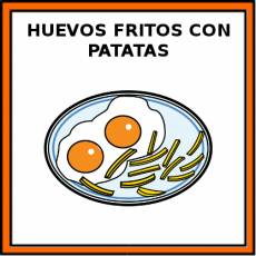 HUEVOS FRITOS CON PATATAS - Pictograma (color)