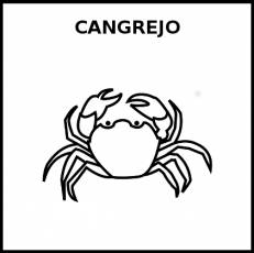 CANGREJO - Pictograma (blanco y negro)