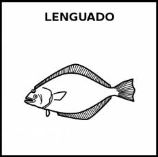 LENGUADO (ANIMAL) - Pictograma (blanco y negro)
