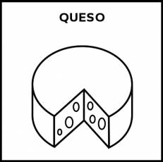 QUESO - Pictograma (blanco y negro)