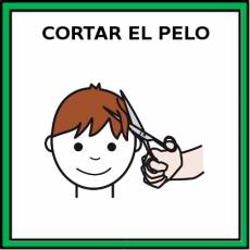 CORTAR EL PELO - Pictograma (color)
