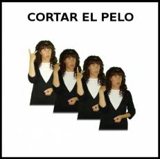 CORTAR EL PELO (MASCULINO) - Signo