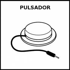 PULSADOR - Pictograma (blanco y negro)