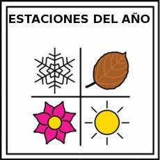 ESTACIONES DEL AÑO - Pictograma (color)