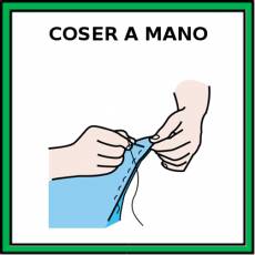 COSER A MANO - Pictograma (color)