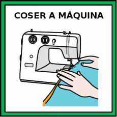 COSER A MÁQUINA - Pictograma (color)