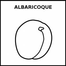 ALBARICOQUE - Pictograma (blanco y negro)