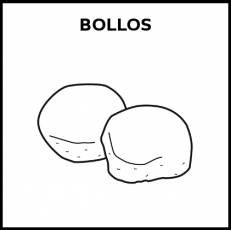 BOLLOS - Pictograma (blanco y negro)