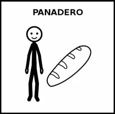 PANADERO - Pictograma (blanco y negro)