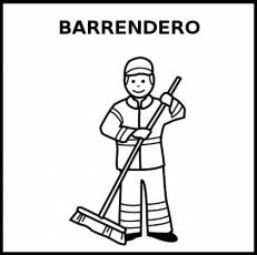 BARRENDERO - Pictograma (blanco y negro)