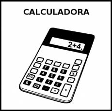 CALCULADORA - Pictograma (blanco y negro)