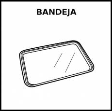 BANDEJA - Pictograma (blanco y negro)