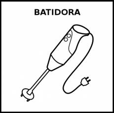 BATIDORA (DE MANO) - Pictograma (blanco y negro)