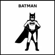 BATMAN - Pictograma (blanco y negro)