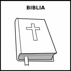 BIBLIA - Pictograma (blanco y negro)