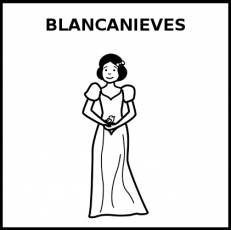 BLANCANIEVES - Pictograma (blanco y negro)
