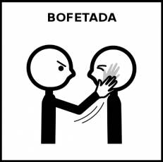 BOFETADA - Pictograma (blanco y negro)