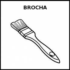 BROCHA - Pictograma (blanco y negro)