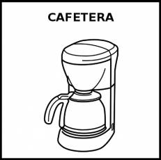 CAFETERA - Pictograma (blanco y negro)