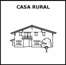CASA RURAL - Pictograma (blanco y negro)