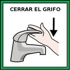 CERRAR EL GRIFO - Pictograma (color)