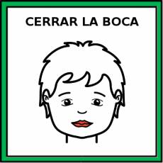 CERRAR LA BOCA - Pictograma (color)