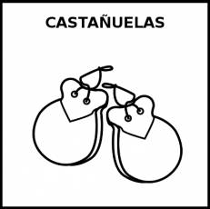 CASTAÑUELAS - Pictograma (blanco y negro)