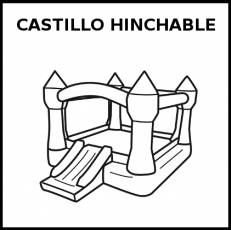 CASTILLO HINCHABLE - Pictograma (blanco y negro)
