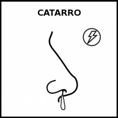 CATARRO - Pictograma (blanco y negro)
