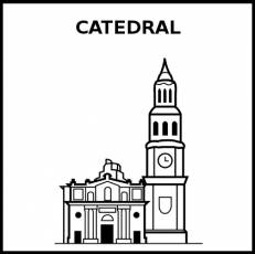 CATEDRAL - Pictograma (blanco y negro)