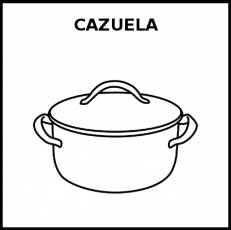 CAZUELA - Pictograma (blanco y negro)