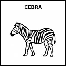 CEBRA - Pictograma (blanco y negro)