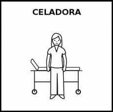 CELADORA - Pictograma (blanco y negro)