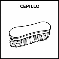 CEPILLO (DE MANO) - Pictograma (blanco y negro)