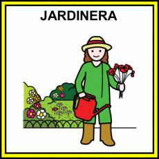 JARDINERA (PROFESIÓN) - Pictograma (color)