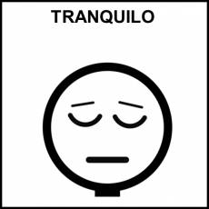 TRANQUILO - Pictograma (blanco y negro)