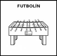 FUTBOLÍN - Pictograma (blanco y negro)