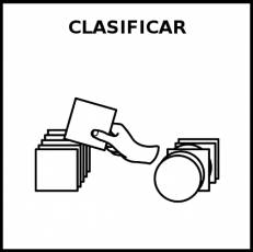 CLASIFICAR - Pictograma (blanco y negro)